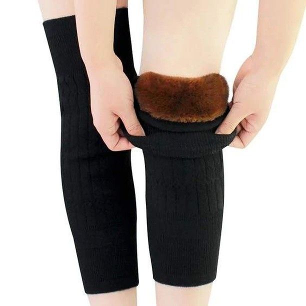 Winter Wool Knee Pads (1 Pair) – Thickened Warm Knee Protectors