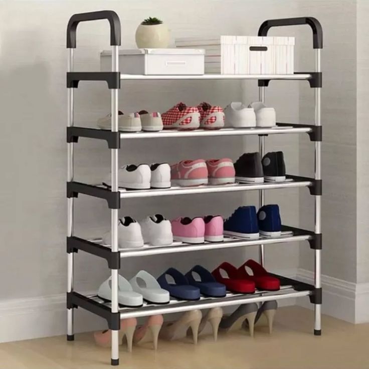 5 Layer Stainless Steel Shoe Rack