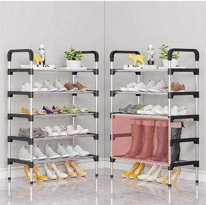 5 Layer Stainless Steel Shoe Rack