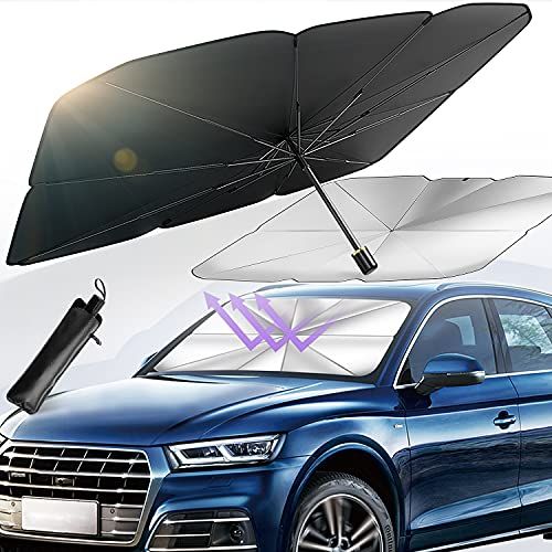 AutoShield™ Foldable Car Sun Shade Umbrella – UV Protection Windshield Cover