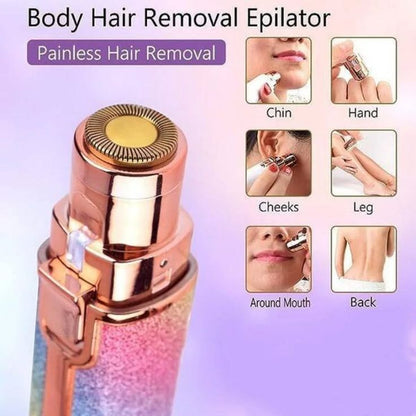2-in-1 Electric Eyebrow Trimmer & Shaver – Rechargeable Painless Hair Remover