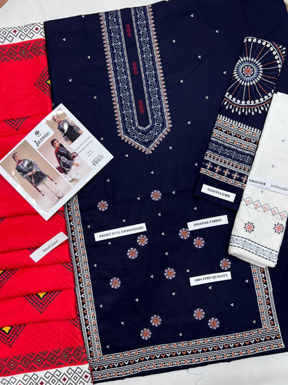 Jazmin 4604 – Premium Dhanak with Digital Wool Shawl