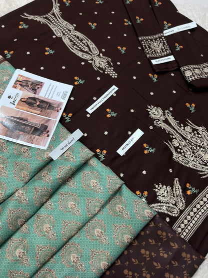 Jazmin 4632 – Premium Dhanak with Digital Wool Shawl